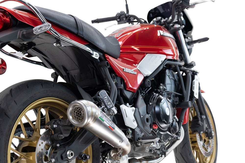 Escape compatible con Kawasaki Z 650 RS 2024-2025, Powercone Evo, Silenciador homologado para ruido, escape completo con catalizador y db killer 