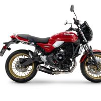 Escape compatible con Kawasaki Z 650 RS 2024-2025, M3 Black Titanium, Escape completo racing, incluyendo colector y db killer desmontable, sin homologación 