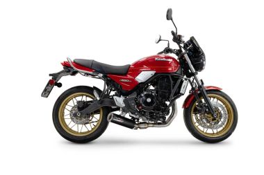 Escape compatible con Kawasaki Z 650 RS 2024-2025, M3 Black Titanium, Escape completo racing, incluyendo colector y db killer desmontable, sin homologación 