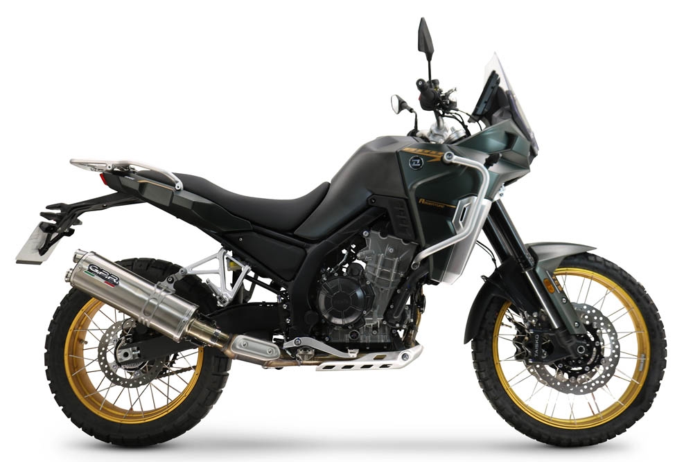 Escape compatible con Kove 800X 2024-2026, Dual Inox, Escape racing, silencioso con tubo de conexión 