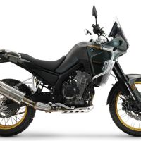 Escape compatible con Kove 800X 2024-2026, Dual Inox, Escape racing, silencioso con tubo de conexión 