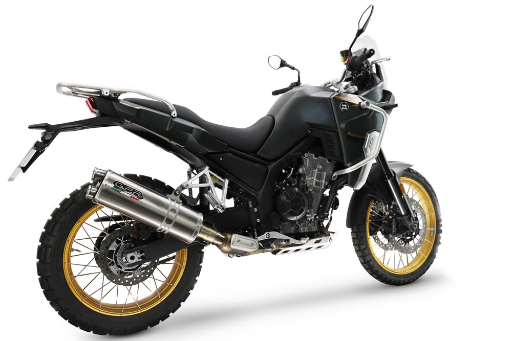 Escape compatible con Kove 800X 2024-2026, Dual Inox, Escape racing, silencioso con tubo de conexión 