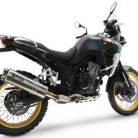 Escape compatible con Kove 800X 2024-2026, Dual Inox, Escape racing, silencioso con tubo de conexión 