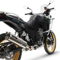 Escape compatible con Kove 800X 2024-2026, Dual Inox, Escape racing, silencioso con tubo de conexión 