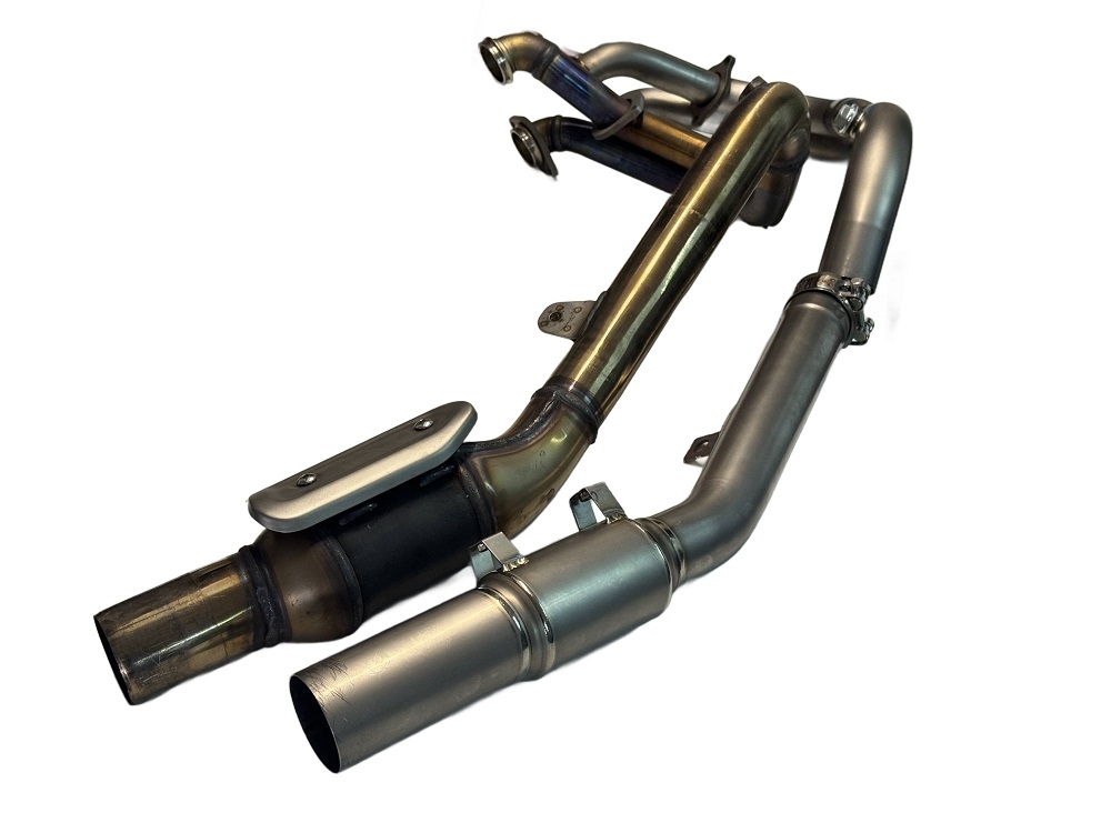 GPR escape compatible con  Kove 800X 2024-2026, Decatalizzatore RACING, Tubo supresor de catalizador 