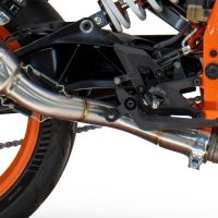 GPR escape compatible con  Ktm Duke 250 2024-2025, GP-Revo Titanium, Escape legal, homologado, silenciador con db killer desmontable y tubo de conexión específico 