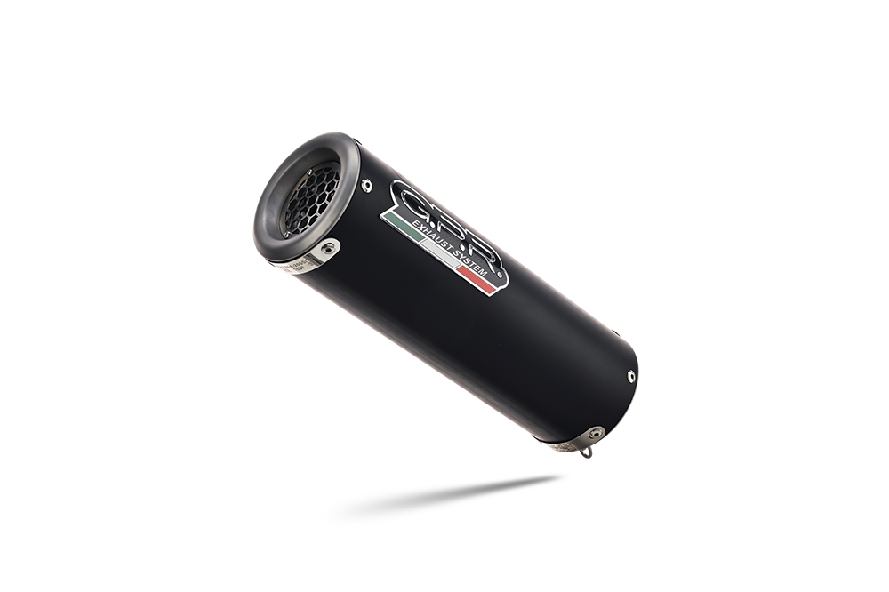 Escape compatible con Triumph Daytona 660 2023-2025, M3 Black Titanium, Escape completo homologado y legal,con catalizador incluido db killer extraíble 