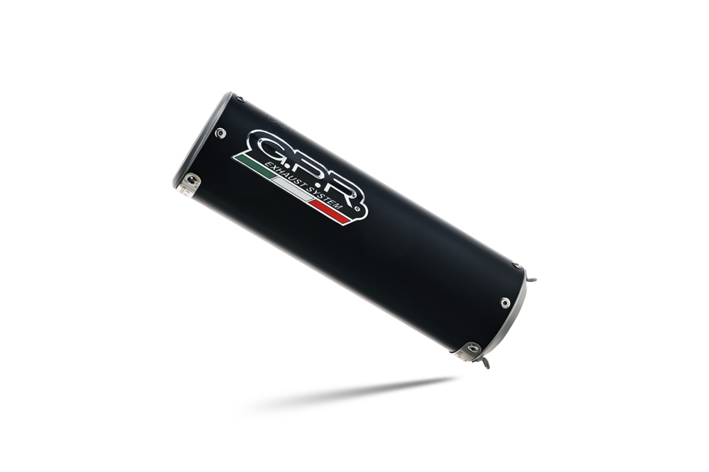 Escape compatible con Triumph Daytona 660 2023-2025, M3 Black Titanium, Escape completo homologado y legal,con catalizador incluido db killer extraíble 