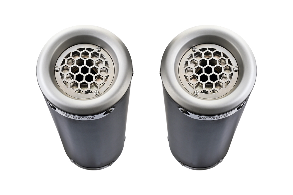 Escape compatible con Ducati Monster 796 2010-2014, M3 Black Titanium, Par de terminales de escape homologados, con db killer extraíbles y tubos de conexión específicos 