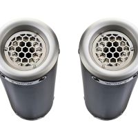 Escape compatible con Ducati Monster 796 2010-2014, M3 Black Titanium, Par de terminales de escape homologados, con db killer extraíbles y tubos de conexión específicos 