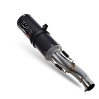 Escape compatible con Yamaha Tracer 900 GT 2018-2020, M3 Black Titanium, Escape completo homologado y legal,con catalizador incluido db killer extraíble 