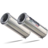 Escape compatible con Ducati 749 2003-2007, M3 Inox , Par de terminales de escape homologados, con db killer extraíbles y tubos de conexión específicos 
