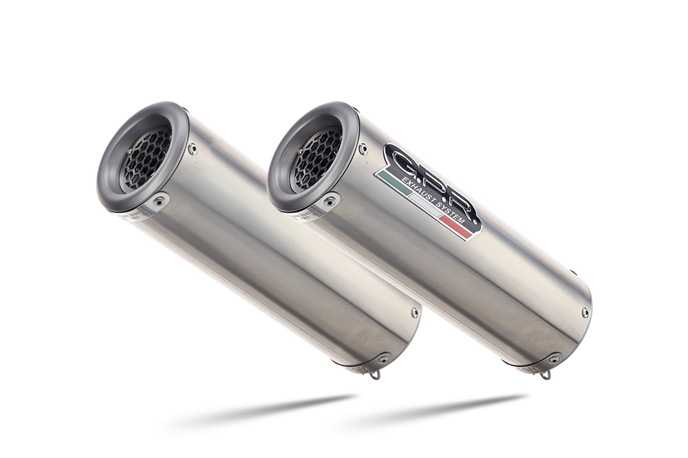 Escape compatible con Honda Vtr 1000 Sp-2 RC51 2002-2006, M3 Inox , Par de terminales de escape homologados, con db killer extraíbles y tubos de conexión específicos 