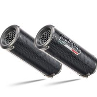 Escape compatible con Triumph Speed Triple 1050 R - S 2016-2020, M3 Poppy , Par de terminales de escape homologados, con db killer extraíbles y tubos de conexión específicos 