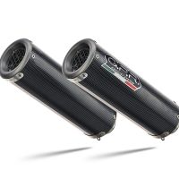 Escape compatible con Ducati 848 2007-2013, M3 Poppy , Par de terminales de escape homologados, con db killer extraíble, catalizadores y tubo de conexión específico 