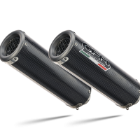 Escape compatible con Aprilia Shiver 900 2017-2020, M3 Poppy , Par de terminales de escape homologados, con db killer extraíbles y tubos de conexión específicos 