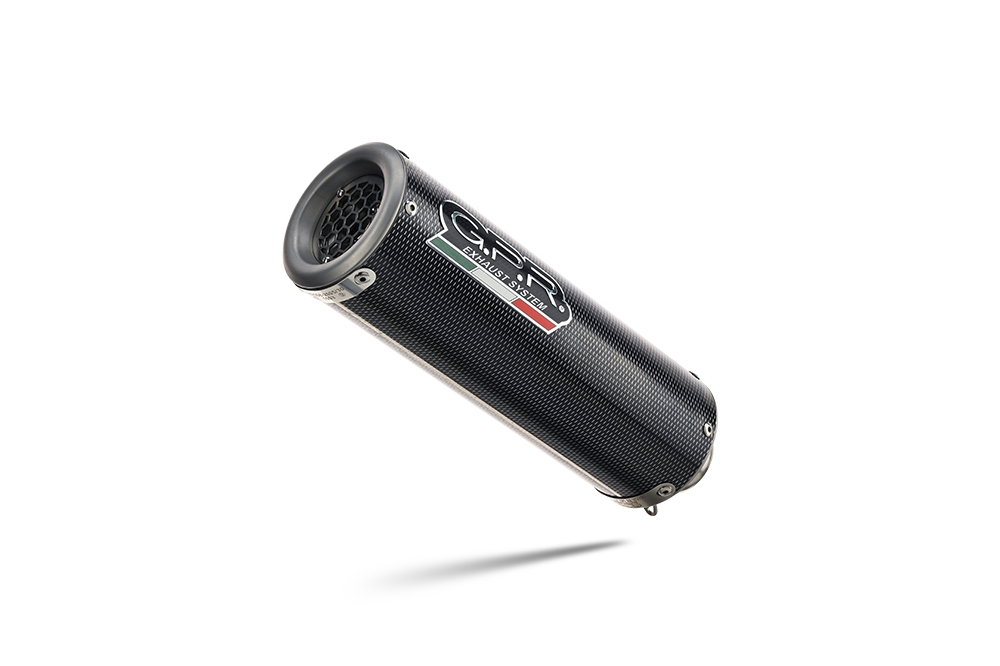 Escape compatible con Ducati Diavel 1198 2011-2016, M3 Poppy , Escape racing, silenciador con tubo de conexion, articulo sin homologacion 