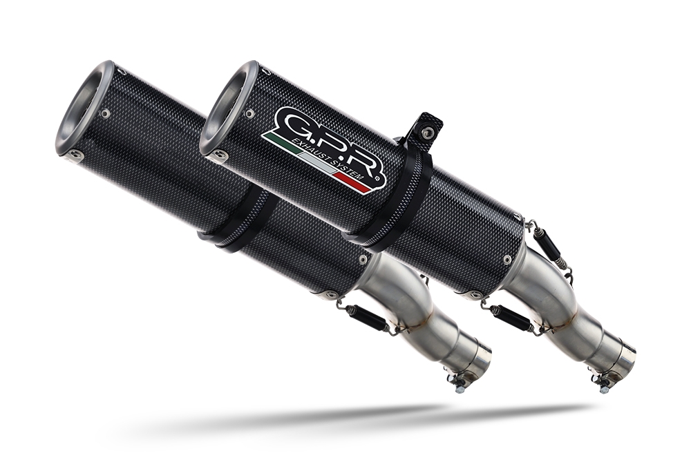 Escape compatible con Triumph Speed Triple 1050 R - S 2016-2020, M3 Poppy , Par de terminales de escape homologados, con db killer extraíbles y tubos de conexión específicos 