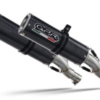 Escape compatible con Triumph Speed Triple 1050 R - S 2016-2020, M3 Poppy , Par de terminales de escape homologados, con db killer extraíbles y tubos de conexión específicos 