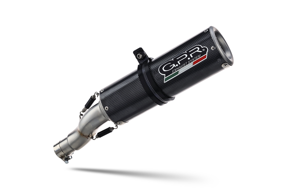 Escape compatible con Moto Guzzi Griso 1100 2005-2008, M3 Poppy , Escape homologado, legal, con db killer extraíble, tubo de conexión y catalizador 