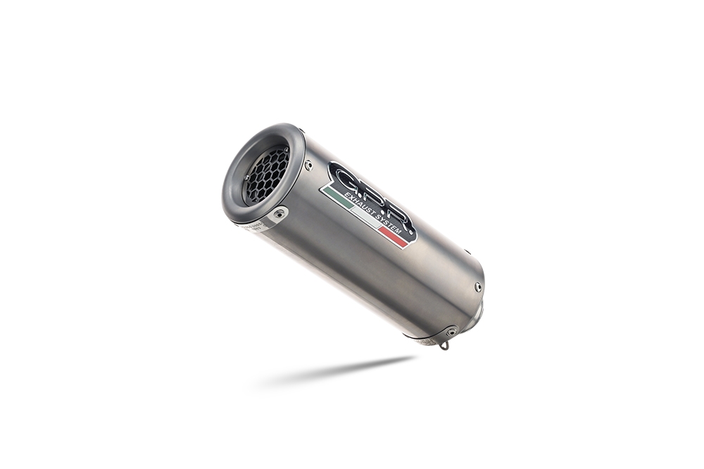 Escape compatible con Honda Forza 750 2021-2024, M3 Titanium Natural, Escape legal, homologado, silenciador con db killer desmontable y tubo de conexión específico 