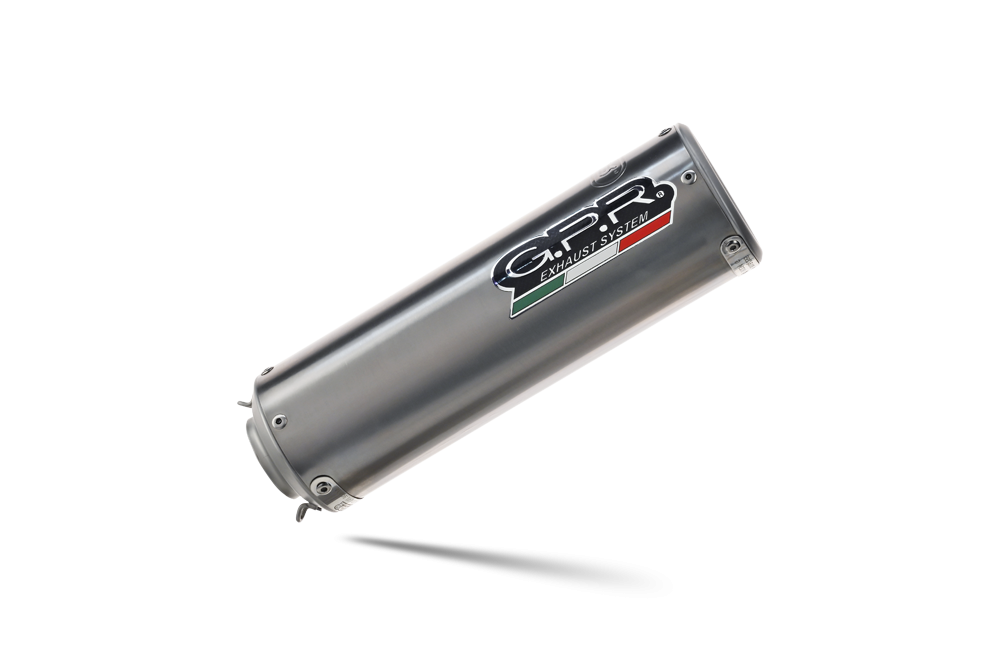 Escape compatible con Moto Guzzi V85 TT 2019-2020, M3 Titanium Natural, Escape legal, homologado, silenciador con db killer desmontable y tubo de conexión específico 