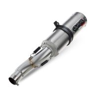 Escape compatible con Bmw R Nine-T 1200 -Pure -Racer -Urban G-S 2017-2023, M3 Titanium Natural, Escape legal, homologado, silenciador con db killer desmontable y tubo de conexión específico 
