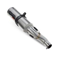 Escape compatible con Honda Forza 750 2021-2024, M3 Titanium Natural, Escape legal, homologado, silenciador con db killer desmontable y tubo de conexión específico 