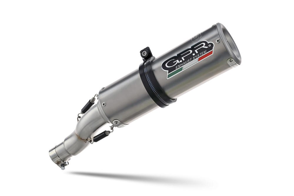 Escape compatible con Moto Guzzi V85 TT 2019-2020, M3 Titanium Natural, Escape legal, homologado, silenciador con db killer desmontable y tubo de conexión específico 