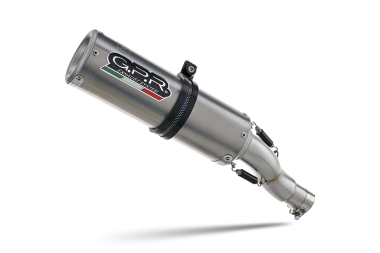 Escape compatible con Bmw R 1250 R -Rs 2019-2020, M3 Titanium Natural, Escape legal, homologado, silenciador con db killer desmontable y tubo de conexión específico 