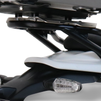 Baúl GPR TECH compatible con  Royal Enfield Himalayan 450 2024/2025 e5 Plus Baúl Alpi-Tech en aluminio color plata con placa específica incluida Capacidad Litros 26