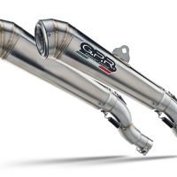 Escape compatible con Ducati Streetfighter 1100 2009-2012, Powercone Evo, Par de terminales de escape homologados, con db killer extraíbles y tubos de conexión específicos 