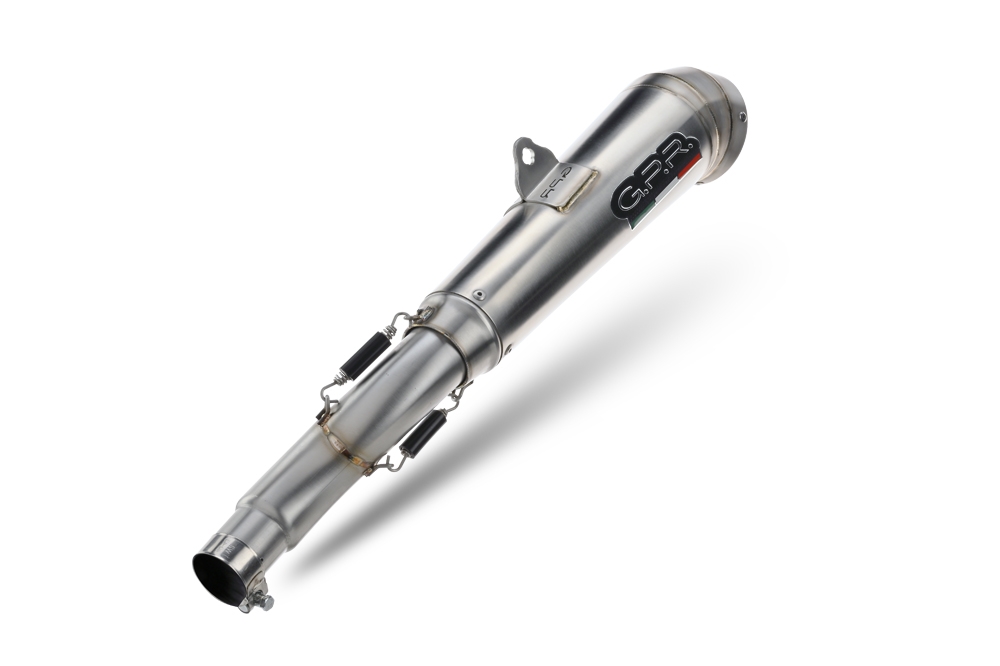 Escape compatible con Bmw F 700 Gs 2011-2015, Powercone Evo, Escape legal, homologado, silenciador con db killer desmontable y tubo de conexión específico 