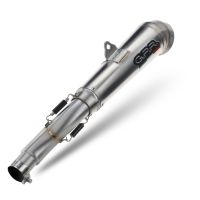 Escape compatible con Bmw F 700 Gs 2011-2015, Powercone Evo, Escape legal, homologado, silenciador con db killer desmontable y tubo de conexión específico 