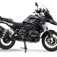 Escape compatible con Bmw R 1250 Gs -Adventure 2019-2020, Hyper Sonic Black Titanium, Escape legal, homologado, silenciador con db killer desmontable y tubo de conexión específico 