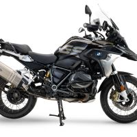 Escape compatible con Bmw R 1250 Gs -Adventure 2019-2020, Hyper Sonic Titanium, Escape legal, homologado, silenciador con db killer desmontable y tubo de conexión específico 