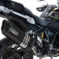 Escape compatible con Bmw R 1250 Gs -Adventure 2019-2020, Hyper Sonic Black Titanium, Escape legal, homologado, silenciador con db killer desmontable y tubo de conexión específico 