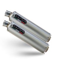 GPR escape compatible con  Ducati Monster S2R  2004-2007, Inox Tondo, Par de terminales de escape homologados, con db killer extraíbles y tubos de conexión específicos 