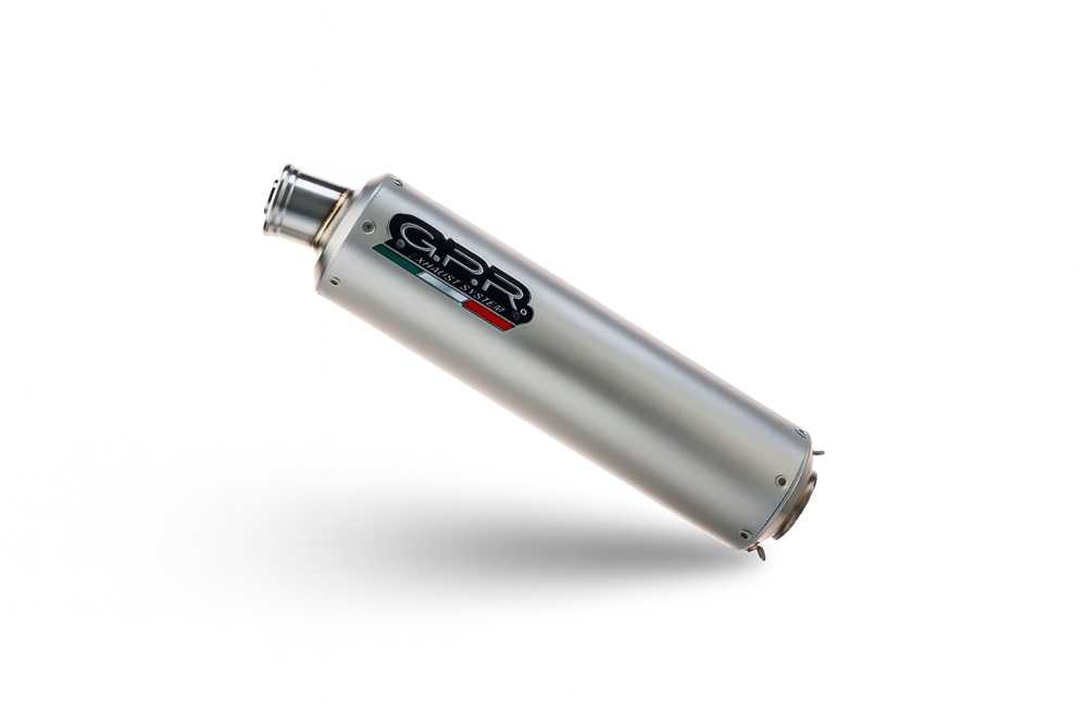 GPR escape compatible con  Honda Cbr 900 Rr 2000-2003, Inox Tondo, Silenciador de escape, homologado, montaje con brida específica (bolt-on), con db killer extraíble 