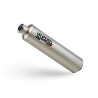 GPR escape compatible con  Kawasaki ZX6R 1995-1997, Inox Tondo, Silenciador de escape, homologado, montaje con brida específica (bolt-on), con db killer extraíble 