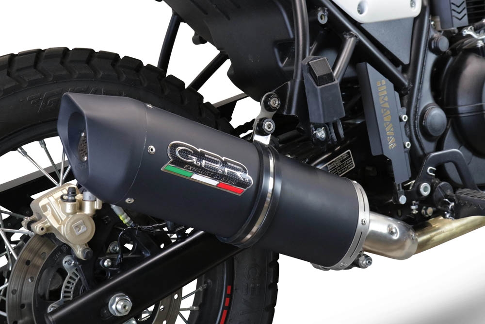 Escape compatible con Royal Enfield Scram 411 2022-2024, Furore Evo4 Nero, Escape legal, homologado, silenciador con catalizador, db killer desmontable y tubo de conexión específico 