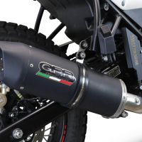 Escape compatible con Royal Enfield Scram 411 2022-2024, Furore Evo4 Nero, Escape legal, homologado, silenciador con catalizador, db killer desmontable y tubo de conexión específico 