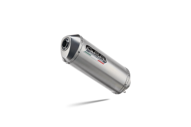 Escape compatible con Cf Moto 700 Mt 2023-2024, Satinox , Escape racing, silencioso con tubo de conexión 