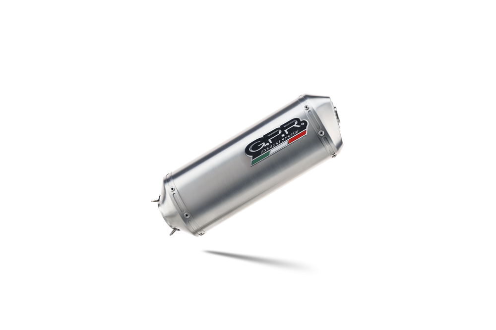Escape compatible con Aprilia Mana 850 Gt 2007-2016, Satinox, Escape semi-completo homologado con db killer extraible 