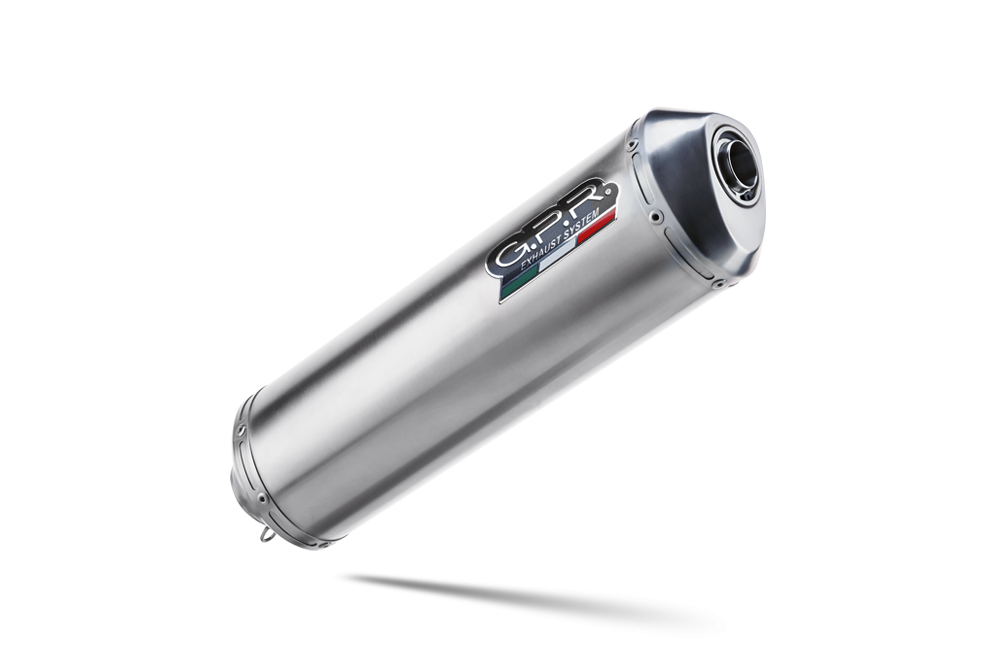 Escape compatible con Moto Guzzi Stelvio 1200 4V 2008-2010, Satinox , Escape homologado, legal, con db killer extraíble, tubo de conexión y catalizador 