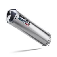 Escape compatible con Honda Africa Twin NXR - XRV 650 Rd03 1988-1989, Satinox , Escape legal, homologado, silenciador con db killer desmontable y tubo de conexión específico 