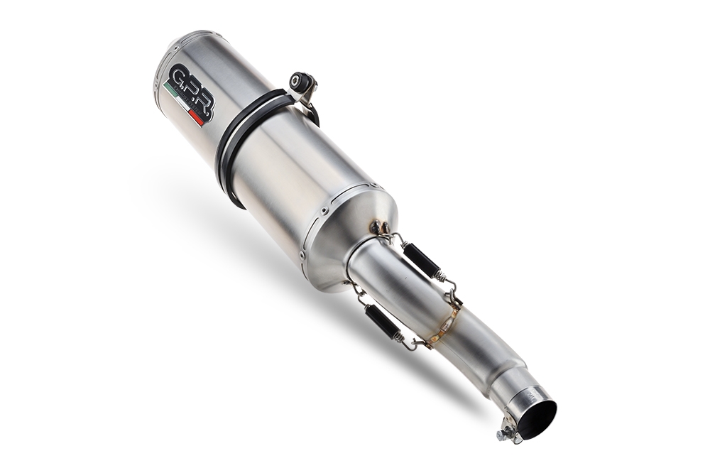 Escape compatible con Yamaha Tracer 900 GT 2018-2020, Satinox , Escape completo homologado y legal,con catalizador incluido db killer extraíble 