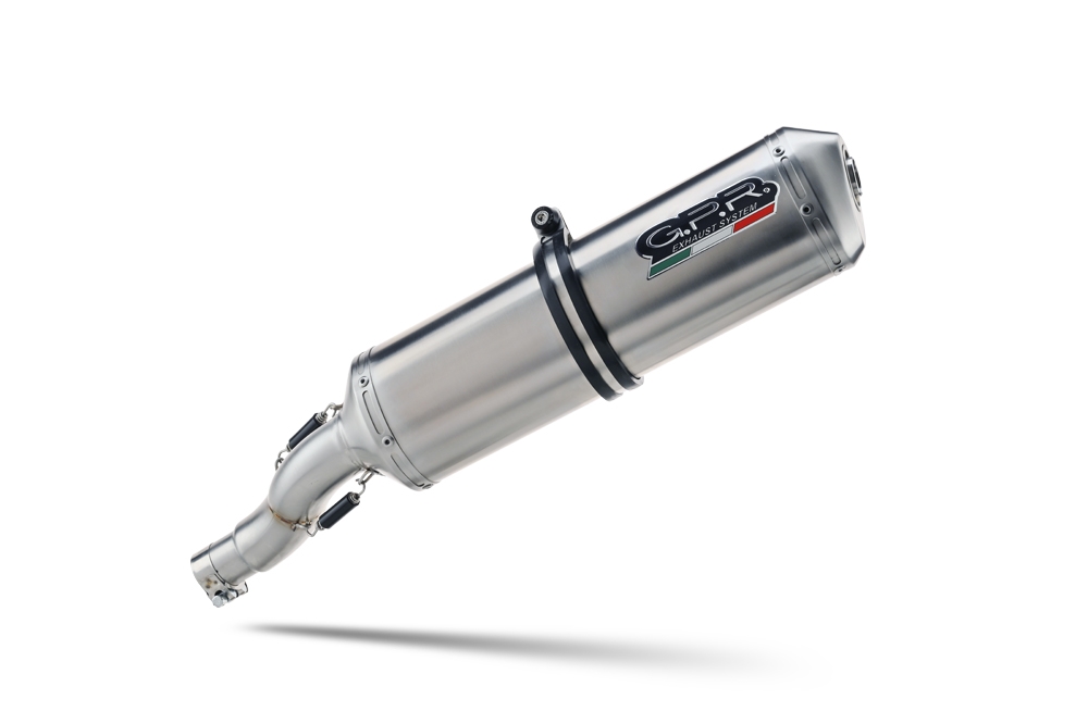 Escape compatible con Bmw F 650 Gs 2004-2013, Satinox , Escape legal, homologado, silenciador con db killer desmontable y tubo de conexión específico 