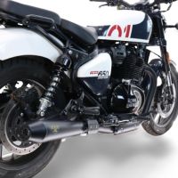 Escape compatible con Royal Enfield Shotgun 650 2024-2025, Ultracone Black, Doble Escape racing, silenciador con tubo de conexion y dbkiller, articulo sin homologacion 