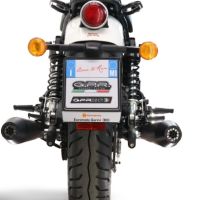 Escape compatible con Royal Enfield Shotgun 650 2024-2025, Ultracone Black, Doble Escape racing, silenciador con tubo de conexion y dbkiller, articulo sin homologacion 